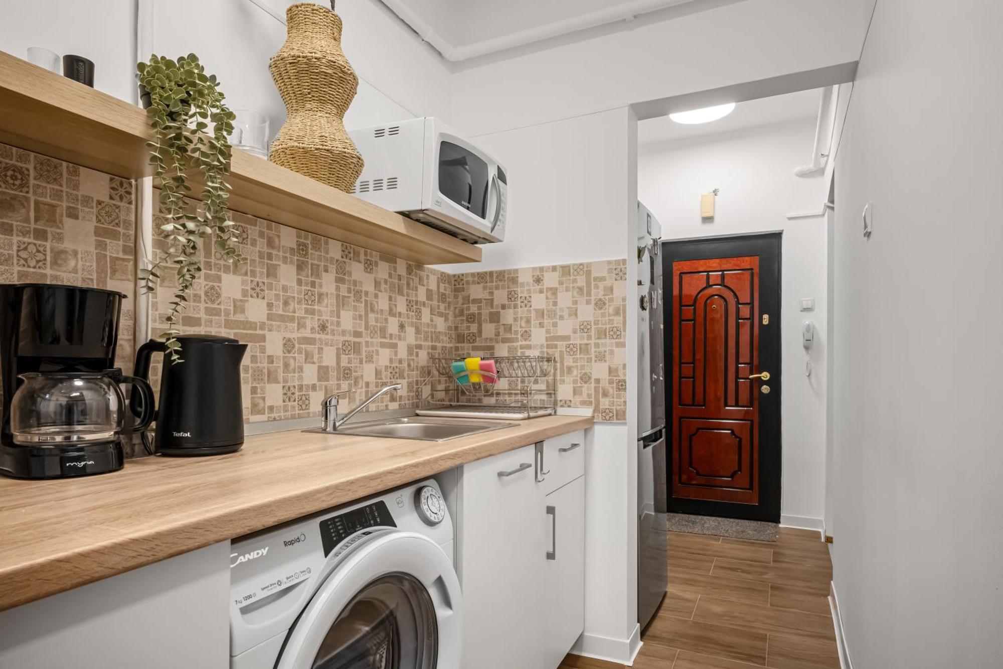 Earthy Escape - Central Apt With Balcony Bukares Bagian luar foto